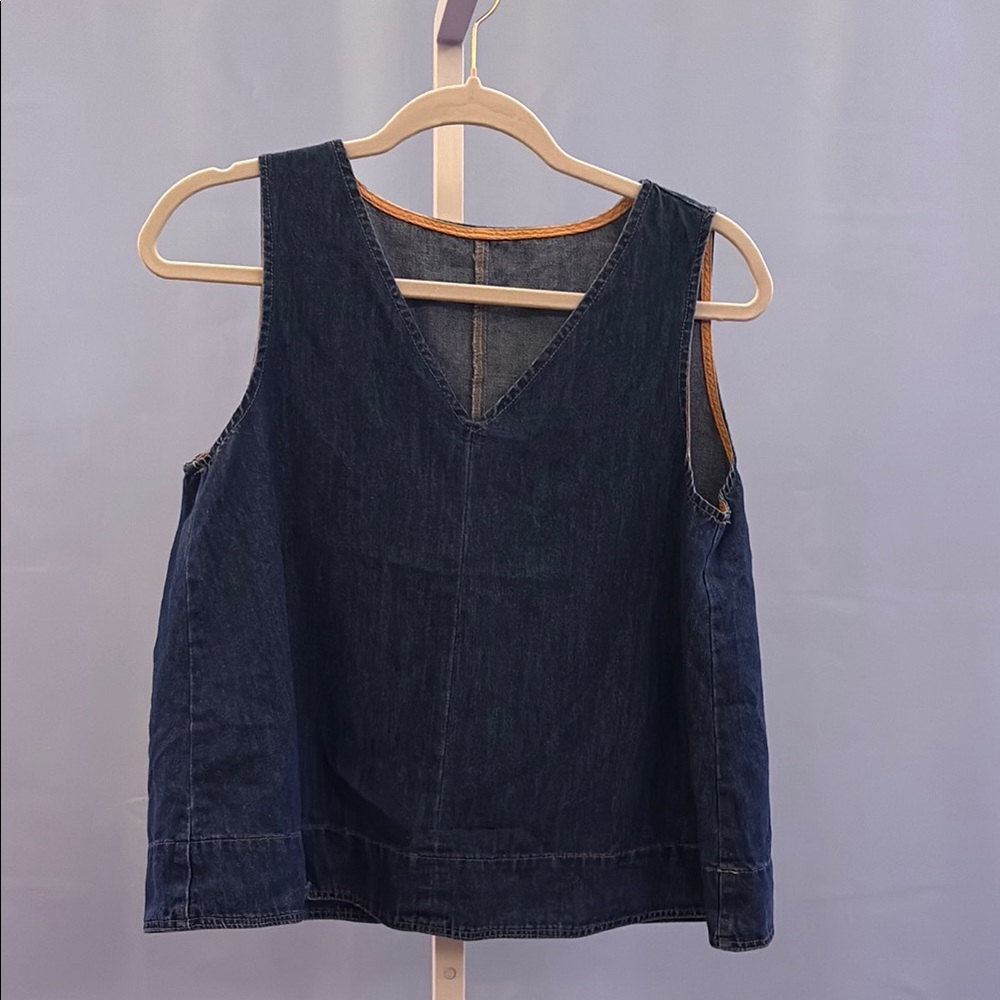 Classic Blue Denim Tank Top